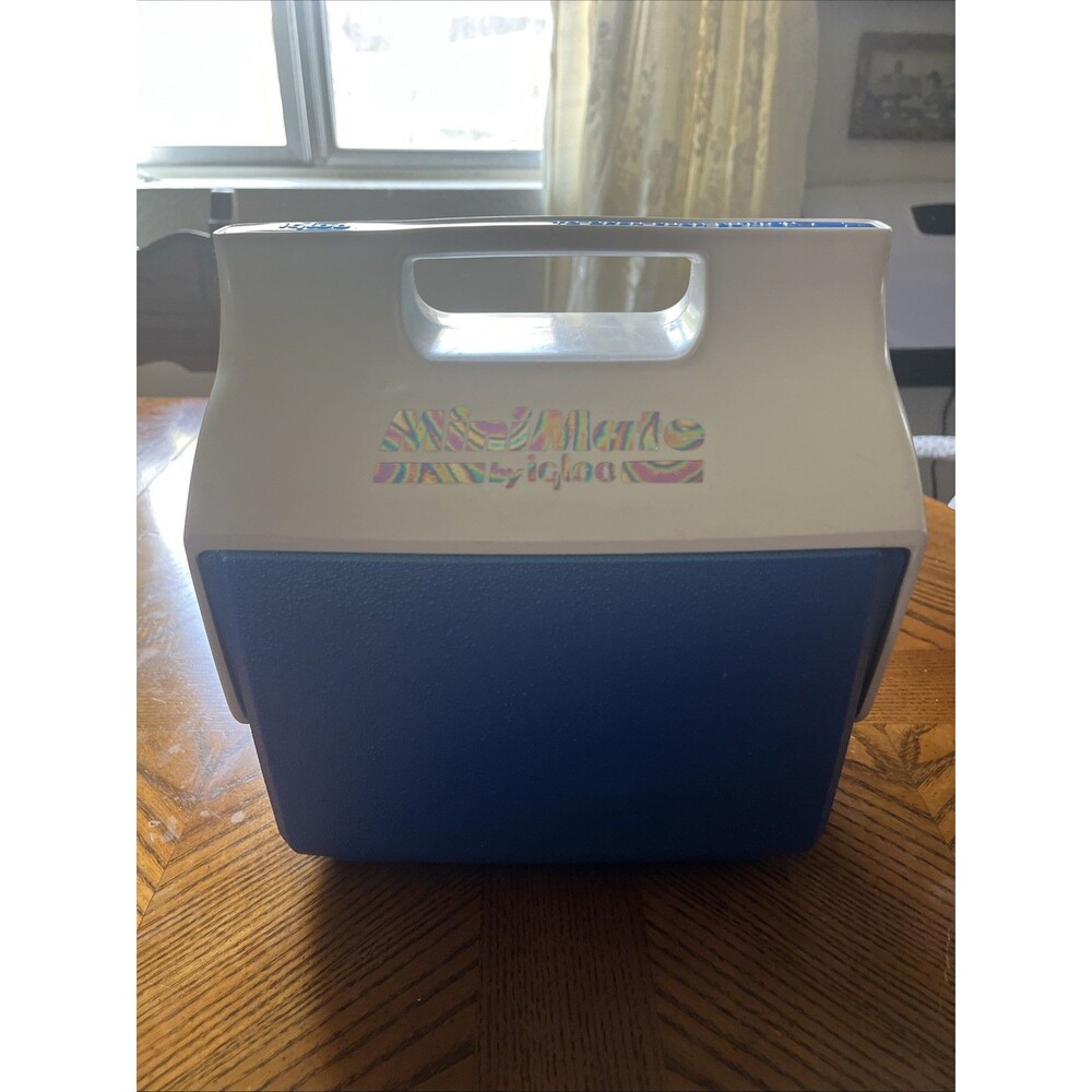 Vintage Minimate Playmate By Igloo 90's Cooler Lunch Box 6-pack  Mini Mate Blue